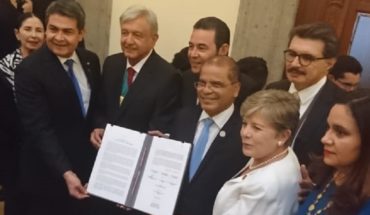 translated from Spanish: AMLO signs first agreement as President