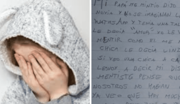 translated from Spanish: Descubre que papá tiene novia en WhatsApp y escribe carta