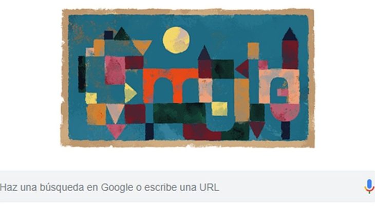 translated from Spanish: El doodle de Google es sobre el pintor Paul Klee