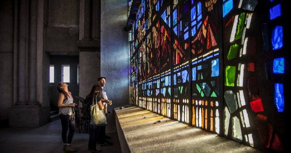 Exhibition reveals the secrets of the stained glass windows of the Basilica our Lady of Lourdes Basilica La