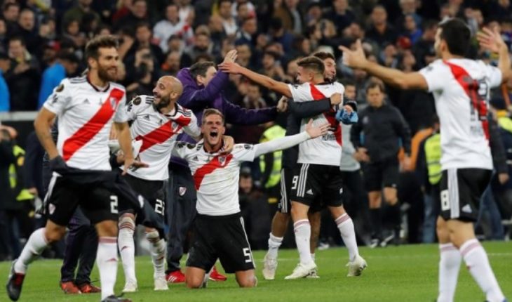 translated from Spanish: He won the most important party in its history: River Plate defeated Boca Juniors and Copa Libertadores champion is devoted
