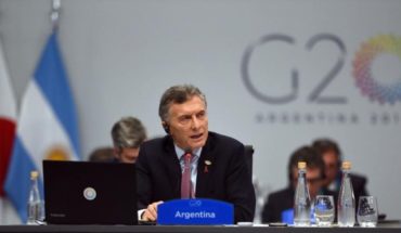 translated from Spanish: Macri announced that G20 has reached an agreement to “revitalize trade”