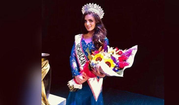 translated from Spanish: Representative of Michoacan, leaving the contest Miss Teen Universe, denounces, misogyny, theft and violation of human rights