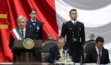 translated from Spanish: With announcement of not persecution of past officials, Andrés Manuel López Obrador, protest as new President of Mexico