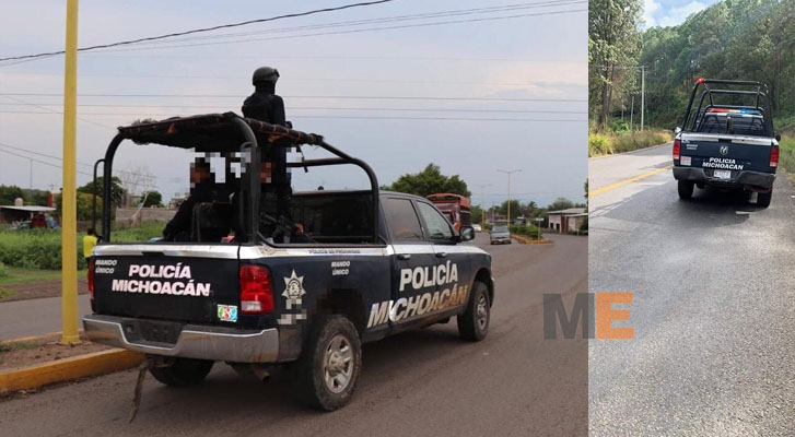 En Uruapan detienen a cuatro hombres armados luego de una persecución y tiroteo