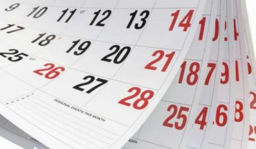 Tome nota para planificar: la lista de todos los feriados del 2019