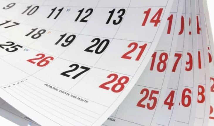 Tome nota para planificar: la lista de todos los feriados del 2019