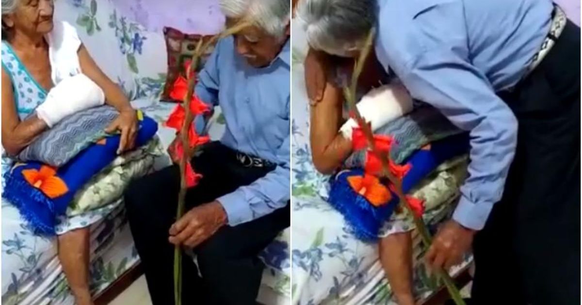 VIDEO. Abuelo hace llorar a todos con su declaración de amor