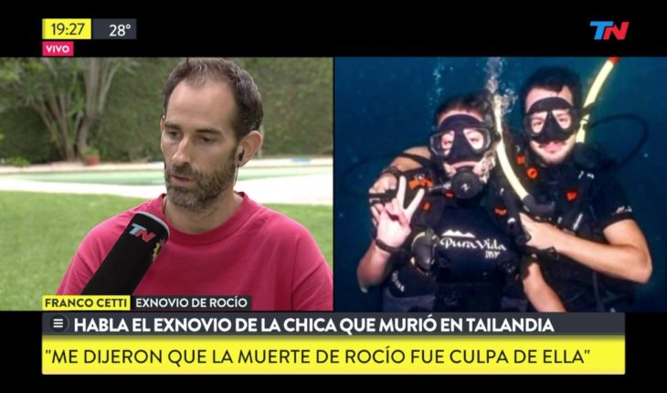 Video: Habló la expareja de la buceadora argentina que murió en Tailandia