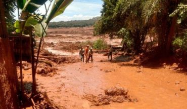 translated from Spanish: Collapsed dam in Brazil: there are 50 dead and disappeared