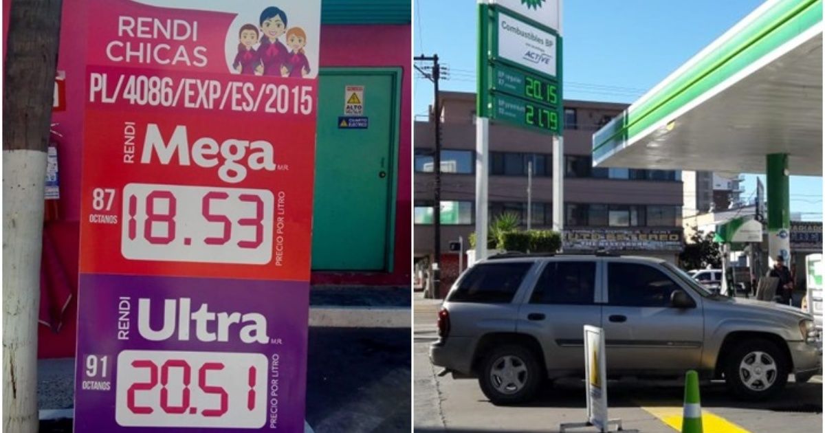 Lower the price of gasoline at some stations of Tijuana