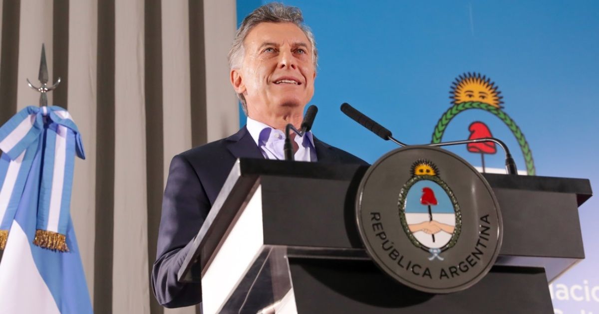 Mauricio Macri and his first official act of the 2019