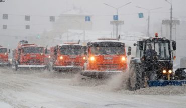 More than fifty cars collide in Moscow for the heavy snowfall