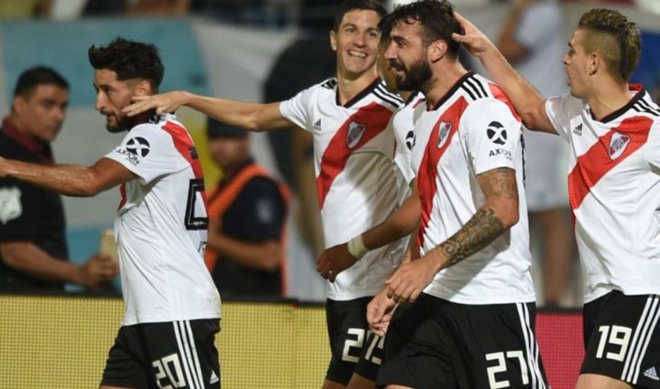 translated from Spanish: River returned to triumph with a win against Godoy Cruz