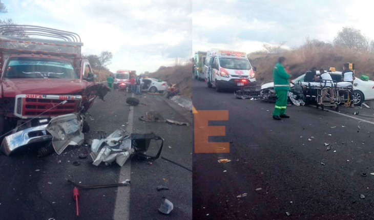 Choque en la Autopista Siglo XXI deja un muerto y tres heridos