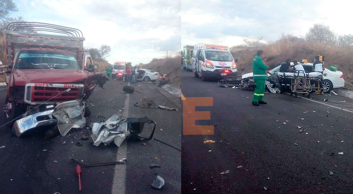 Choque en la Autopista Siglo XXI deja un muerto y tres heridos