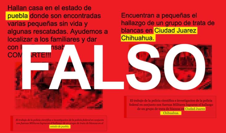 Detención de supuestos tratantes de niñas en Puebla es falsa