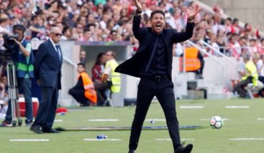 La euforia de Simeone en la victoria de Atlético de Madrid ante Juventus