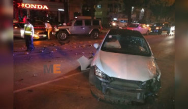 Una persona herida en choque de tres autos sobre la Avenida Camelinas de Morelia