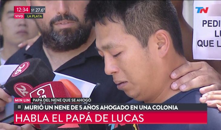 Video: Habló el papá del nene ahogado en una colonia