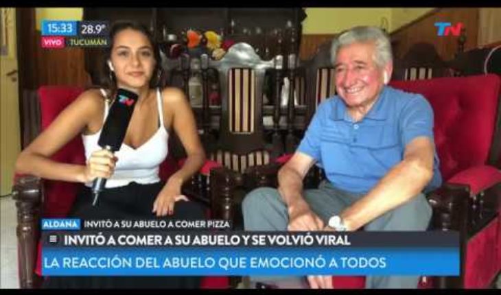 Video: La nieta que invitó a almorzar a su abuelo y se volvió viral