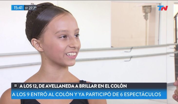 Video: Tiene 12 años, pasó de Avellaneda a brillar en el Colón