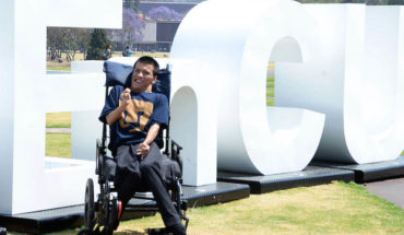 translated from Spanish: Matías Alaniz, first teacher with disability at the UNAM