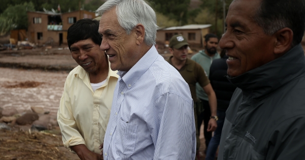 Piñera is committed with $20 billion and bonds to families affected by the storm in the North