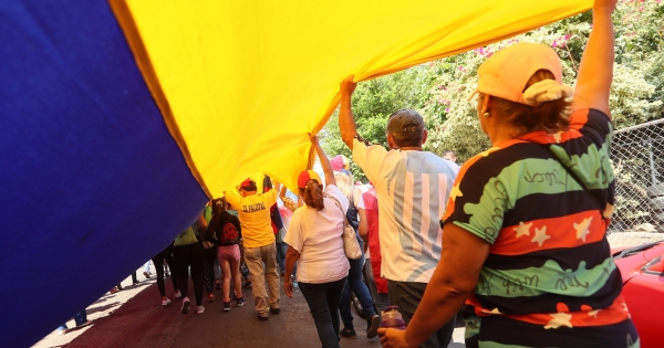 The "guided effect" once again fill the streets of Venezuela by humanitarian aid