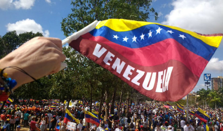translated from Spanish: Thousands of Venezuelans March against Maduro
