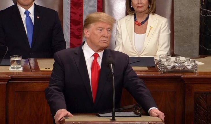 translated from Spanish: What did Donald Trump of Venezuela in the State of the Union speech?