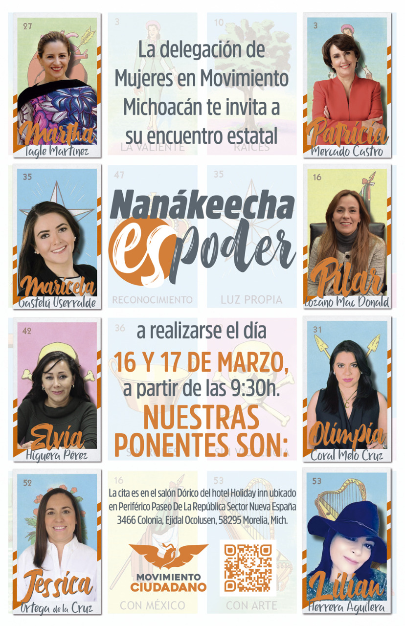 “La política es nuestra” Nanákeecha es poder, encuentro estatal de mujeres: Movimiento Ciudadano