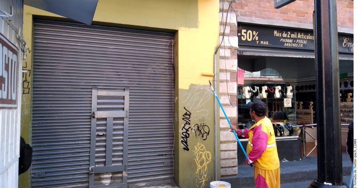 CDMX emprende campaña para eliminar grafitis del Centro Histórico