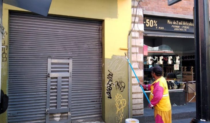 CDMX emprende campaña para eliminar grafitis del Centro Histórico