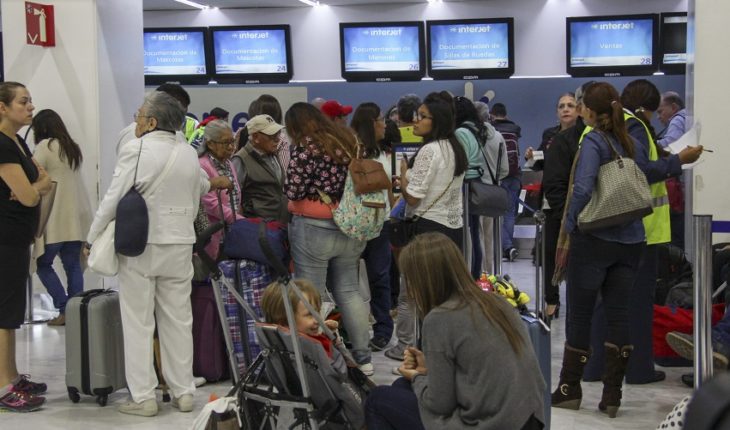 Cancela Interjet 34 vuelos; más de 5 mil pasajeros afectados
