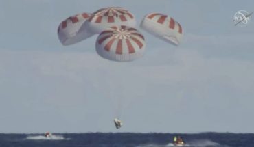 Cápsula de SpaceX amariza exitosamente en el Atlantico