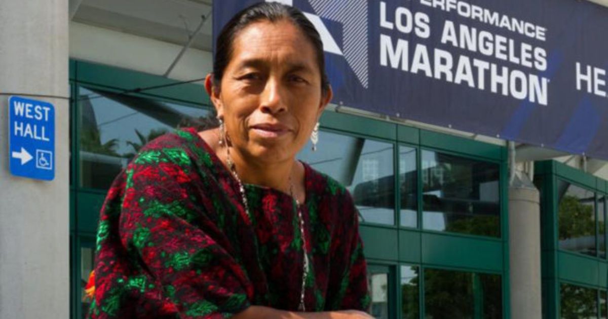 Guatemalteca maya corre Maratón de Los Ángeles por primera vez