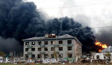 Las dramáticas fotos de explosión en fabrica de China; van 47 muertos