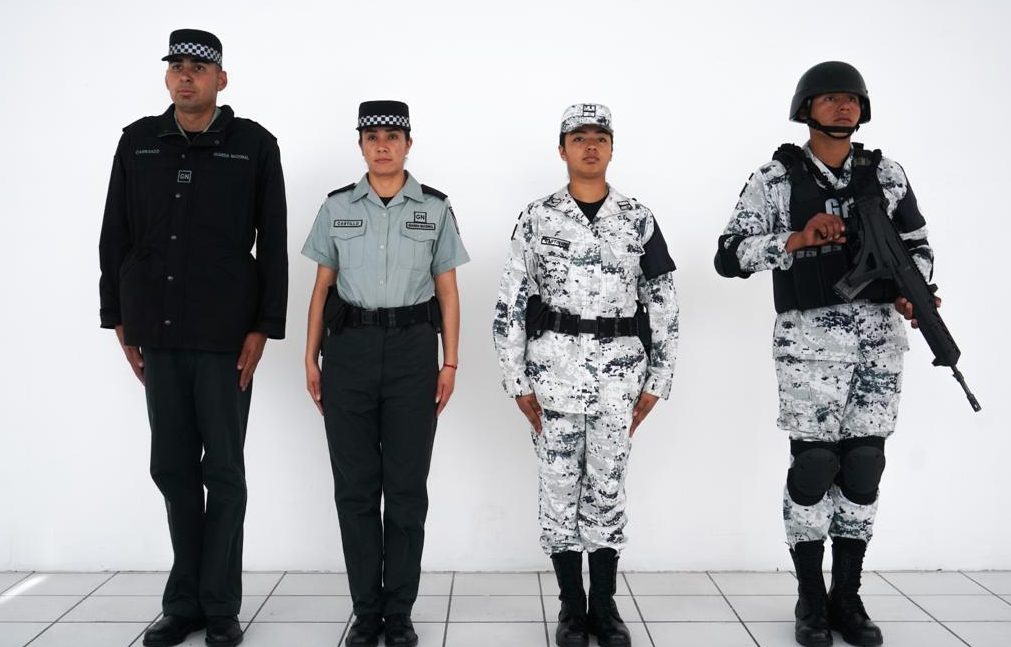 Los uniformes que usarán los elementos de la Guardia Nacional