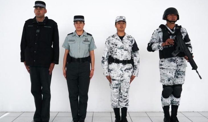 Los uniformes que usarán los elementos de la Guardia Nacional