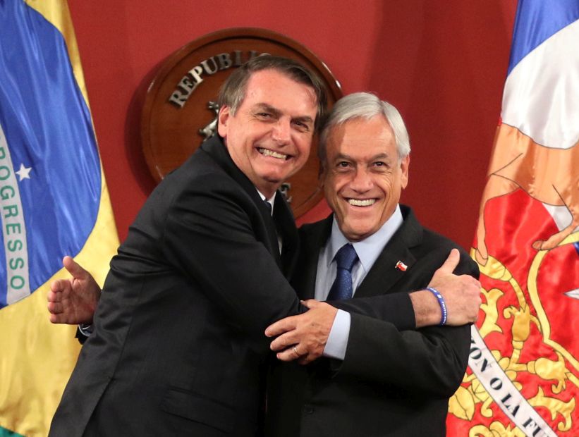 Piñera alaba a Bolsonaro y fijan "hoja de ruta" para sumar integración económica