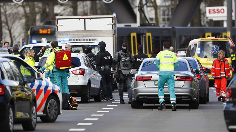 Tiroteo en Holanda dejó varios heridos: policía investiga "posible motivo terrorista"