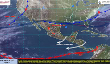 Tormentas en el noreste y oriente de México, lluvias en la Península de Yucatán, temperaturas cálidas en el resto del país