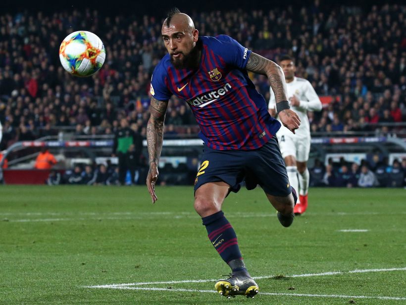 Arturo Vidal entered and stood out in triumph of the Barcelona home of Real Madrid FC Barcelona