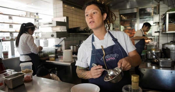 Carolina Bazan, chef of Ambrosia: passionate about cooking and the family