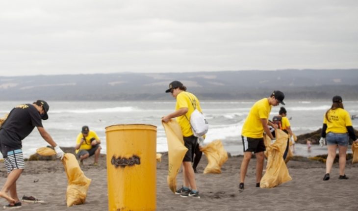 translated from Spanish: Day of cleaning in Pichilemu