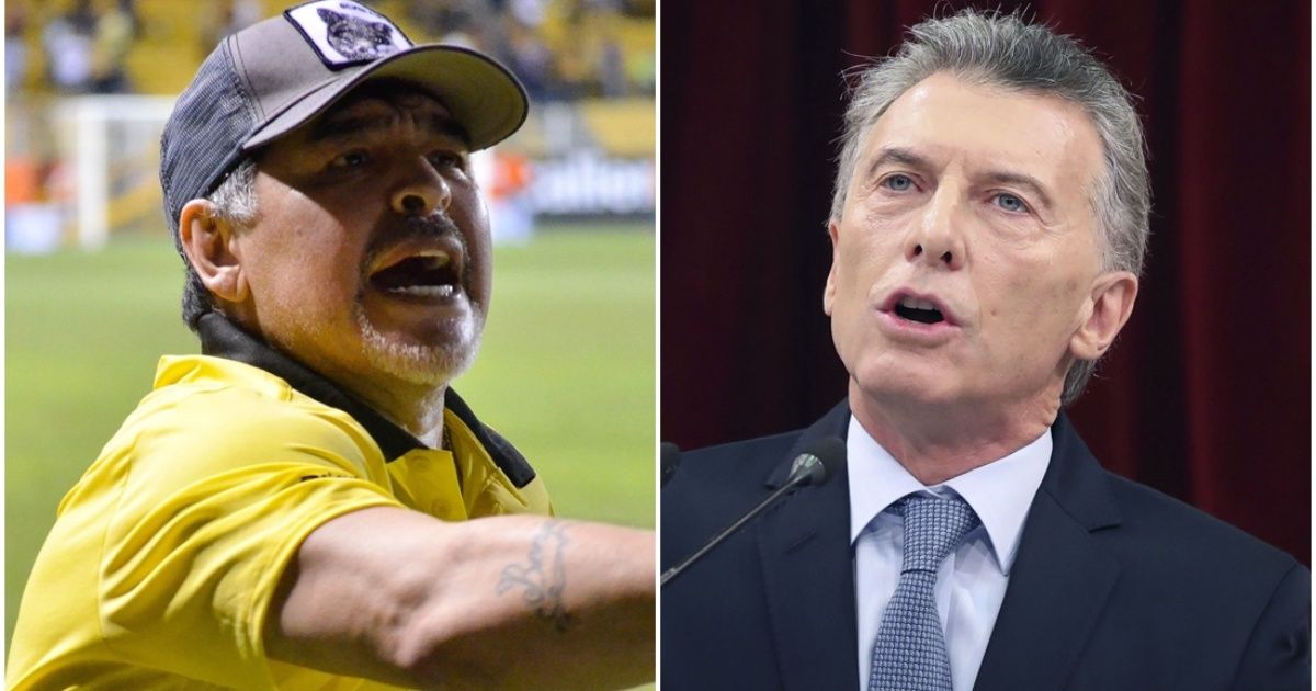 Diego Maradona criticized the speech of Mauricio Macri and pointed to guided