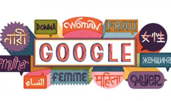 translated from Spanish: Google celebrates the international women’s day with doodle today