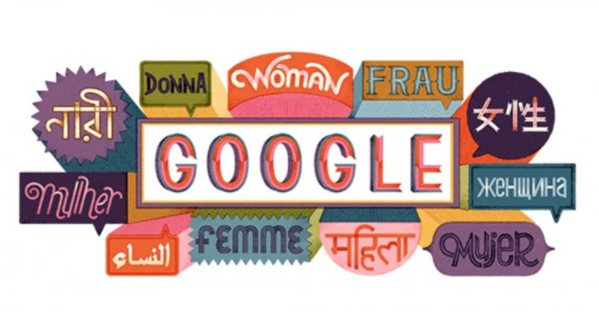 Google celebrates the international women's day with doodle today