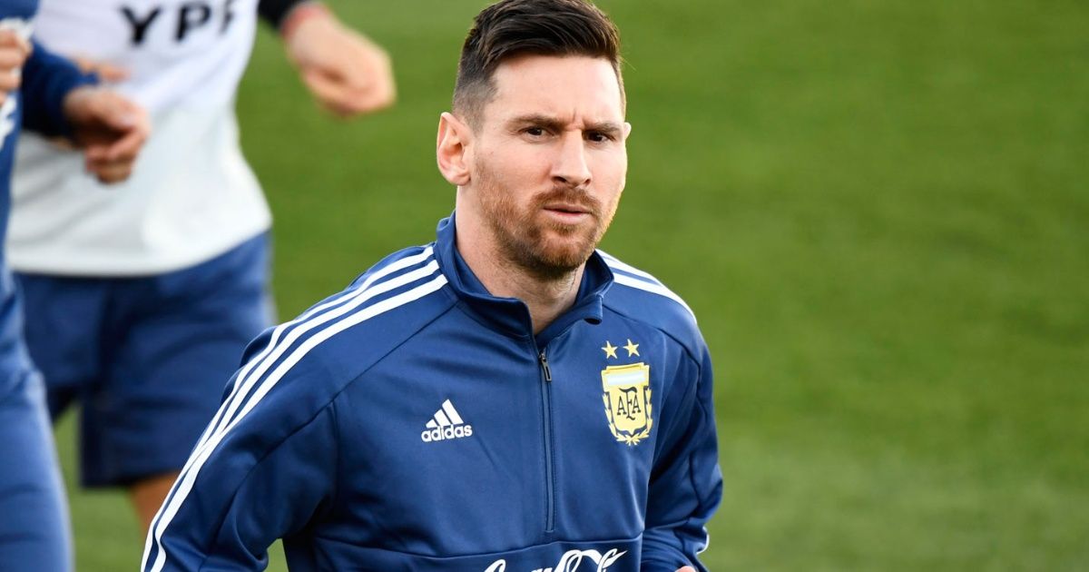 Messi, protagonista del primer entrenamiento de Argentina en Madrid